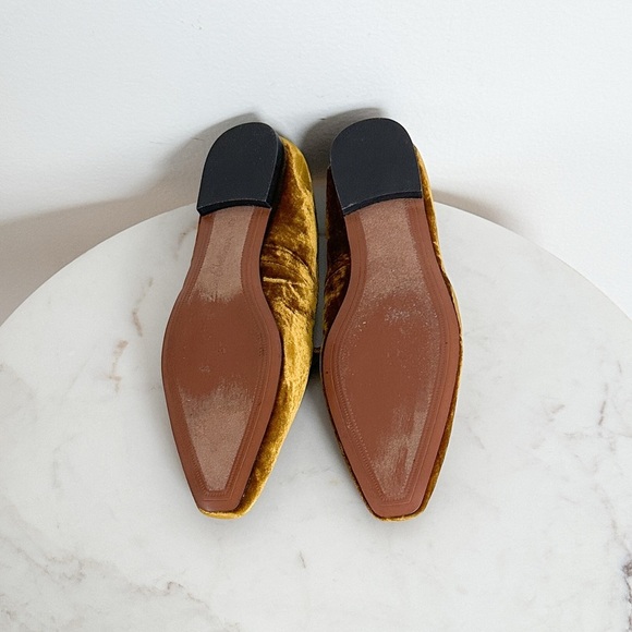 NEW Sam Edelman Emelie Rust Velvet Loafers Size 5 - Picture 8 of 8